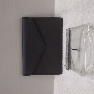 Sephora Black Clutch Envelope and Cosmetic Bag Lot of 2